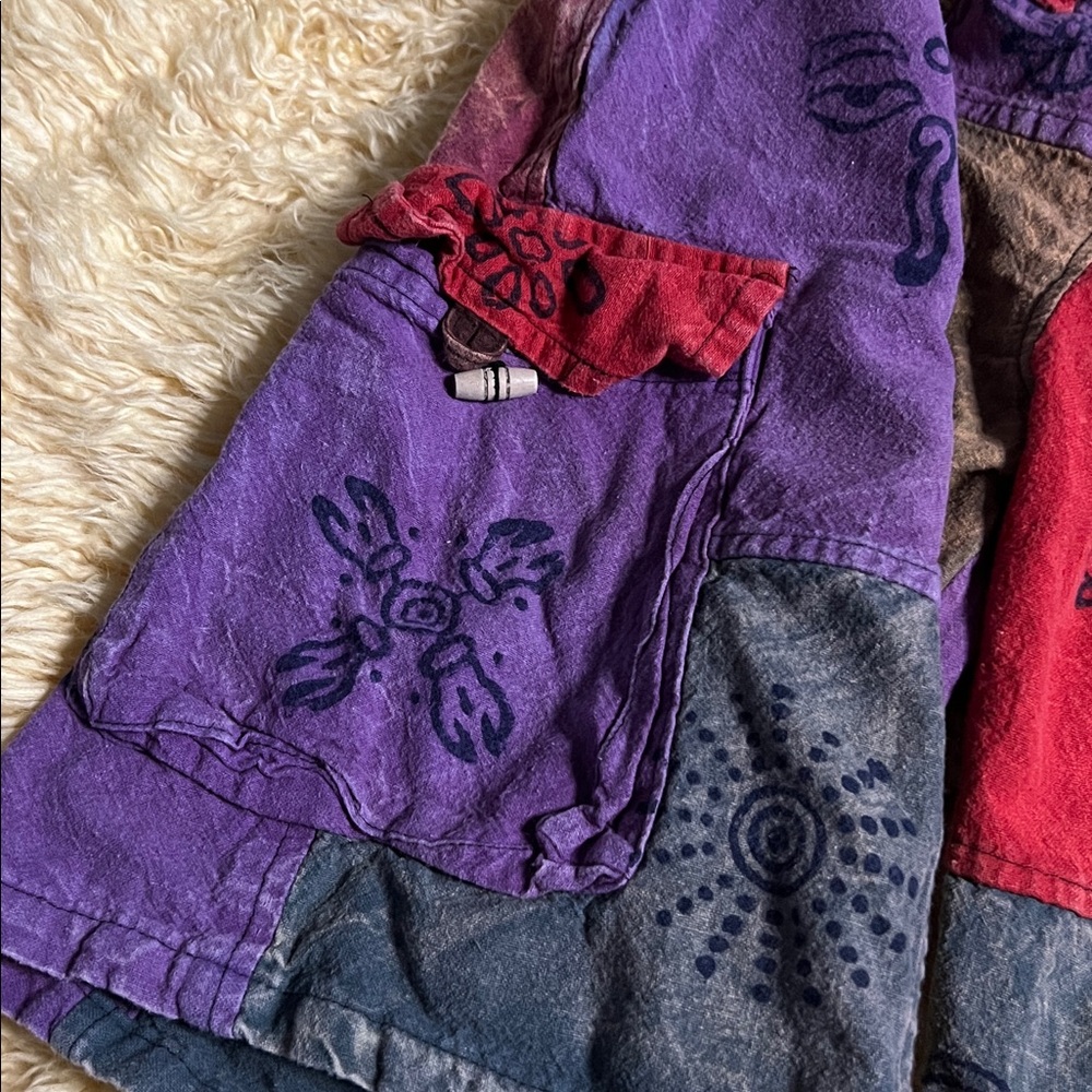 Patchwork Kantha Nepal Shorts - image 4